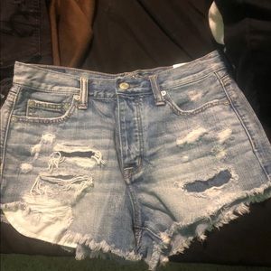 denim jean shorts